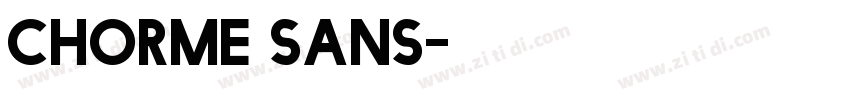 chorme sans字体转换